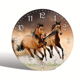 GallopTime - Pferde Wanduhr