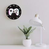 GameTime - Runde Holz Wanduhr
