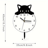 WANTIFO - Katzen Wanduhr