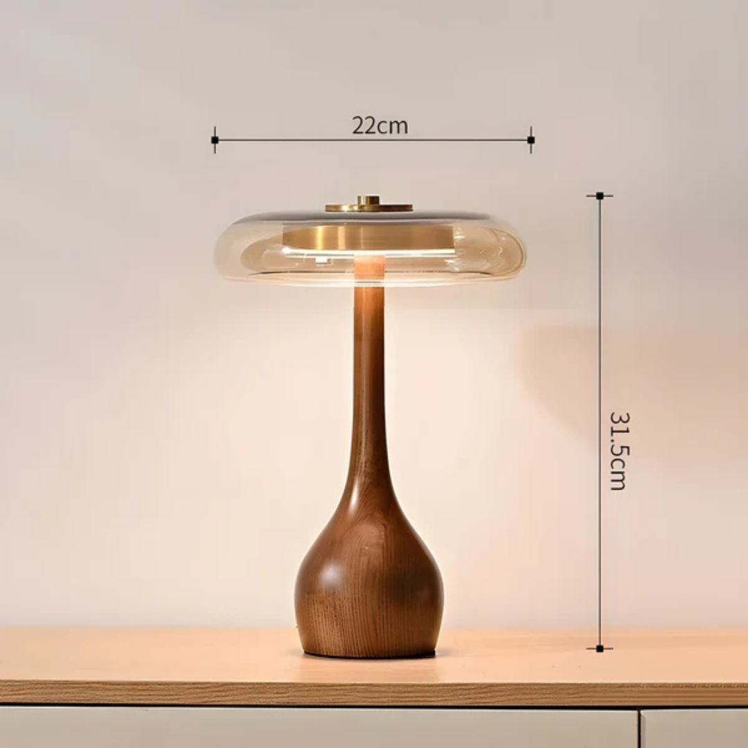 Zenna - LED Tischlampe aus Holz