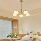 Titan - Deckenlampe aus Holz mit Wolken-Design