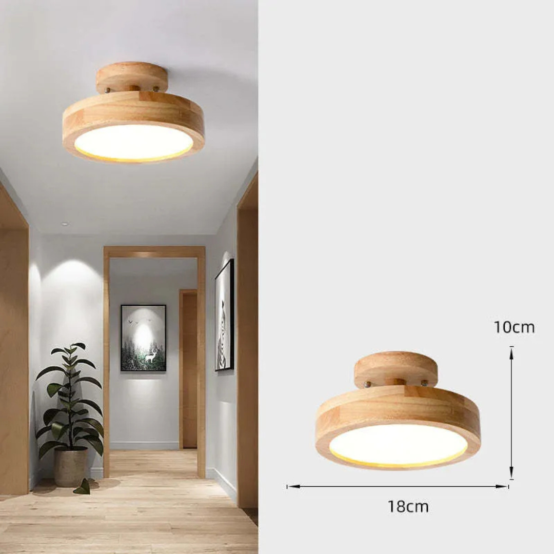 Illumine - Holz-Deckenleuchte LED