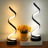 Leto – LED Tischlampe Spiralform
