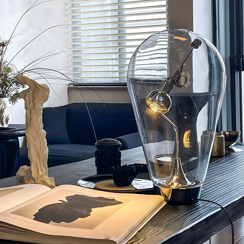 LumiGlow - Glas Tischlampe