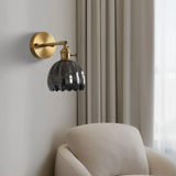 Velza - Retro Glas Wandleuchte im Tulpendesign