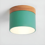 Vesta - Vintage LED-Deckenlampe mit Holzdesign
