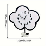 WANTIFO - CloudSwing Wanduhr