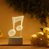 LumiNote - Acryl Musiknoten Lampe
