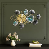 LeafTime - Metall Wanduhr