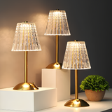 GoldenNest - Kristall Tischlampe
