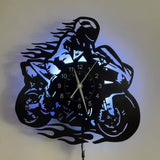 MotorTime - Vinyl Wanduhr