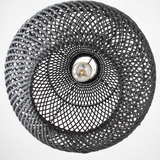 BohoLuxe - Rattan Deckenlampe Schwarz