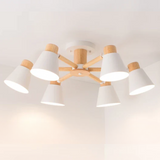 Fivra - LED-Deckenlampe mit Holzrahmen