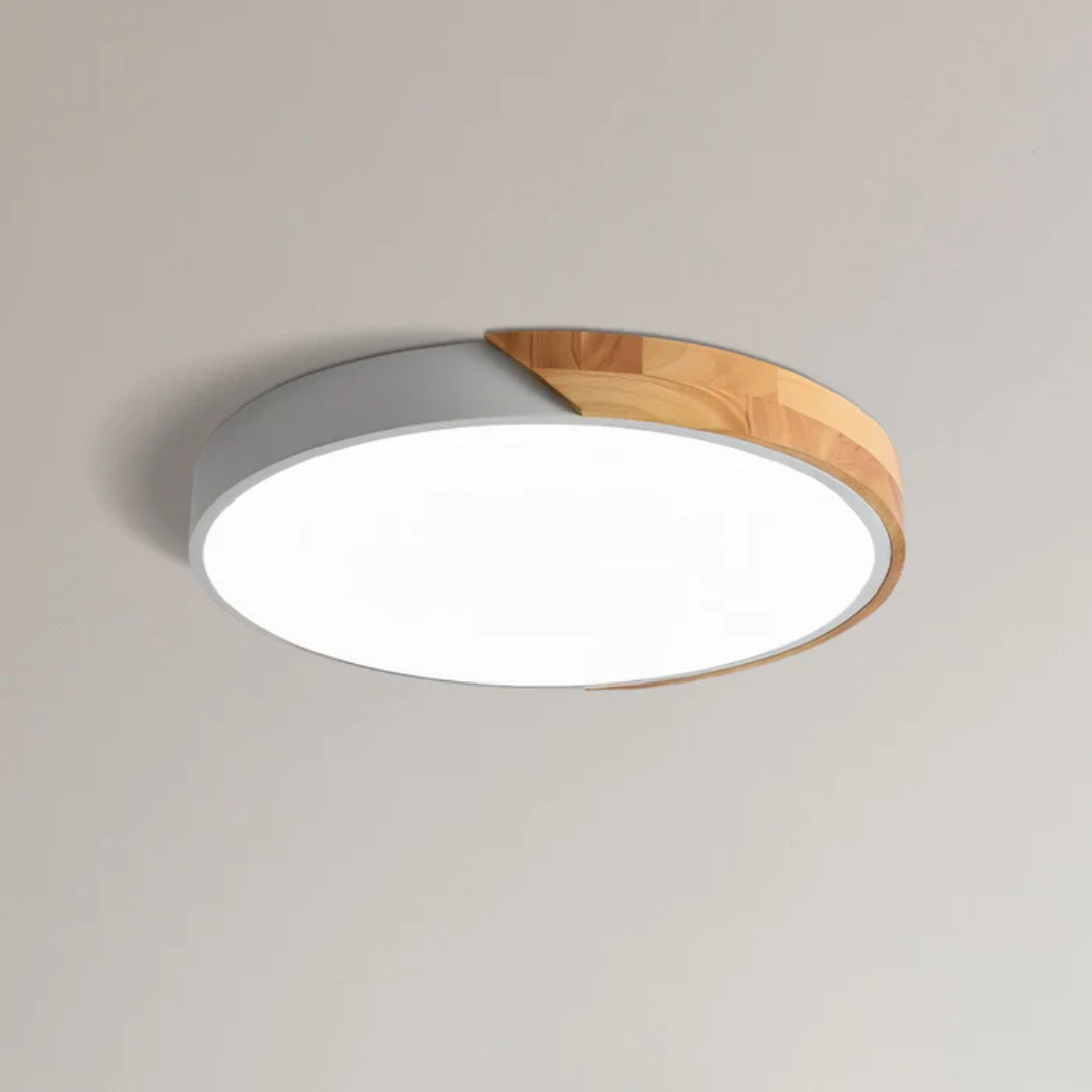 Delos - Skandinavische LED-Deckenlampe aus Holz