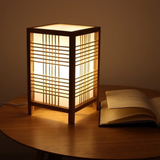 Theia - LED Tischlampe aus Bambus