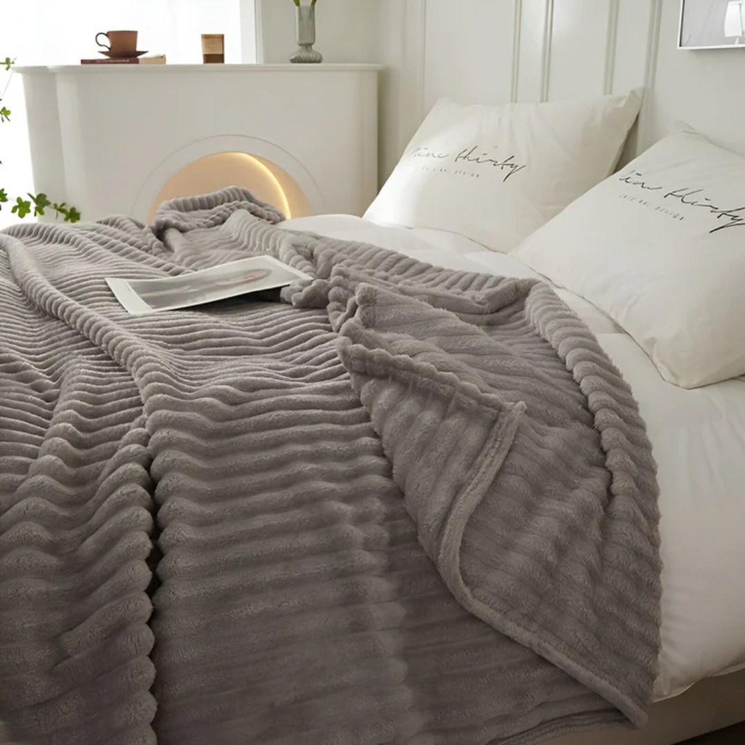 Gestreift - Fleece Bettdecke