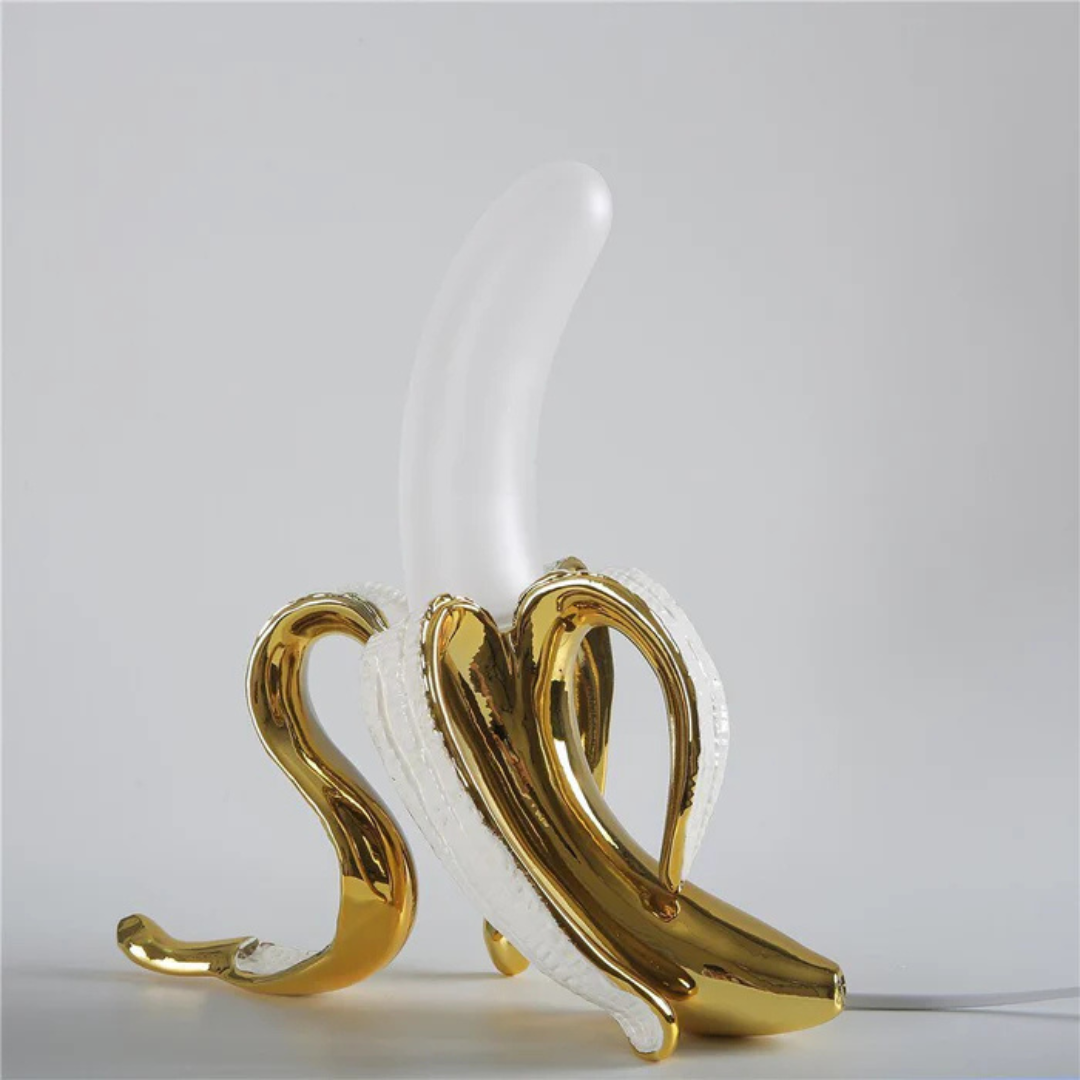 Banane – LED-Tischlampe Gold