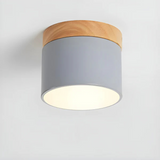 Vesta - Vintage LED-Deckenlampe mit Holzdesign