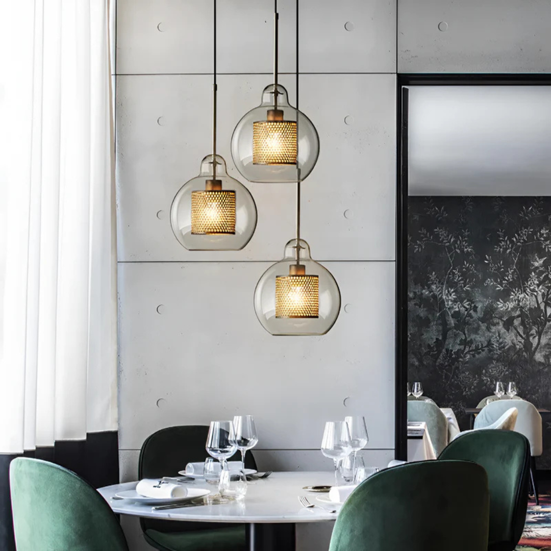 Haloir - Glas Pendelleuchte Esszimmer