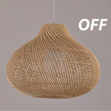 BohoLuxe – Handgefertigte Rattan-Hängelampe