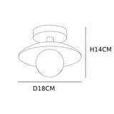 Orb - LED-Deckenlampe aus Holz