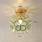 Zyvia - Luxuriöse Glas-Deckenlampe in Blumenform