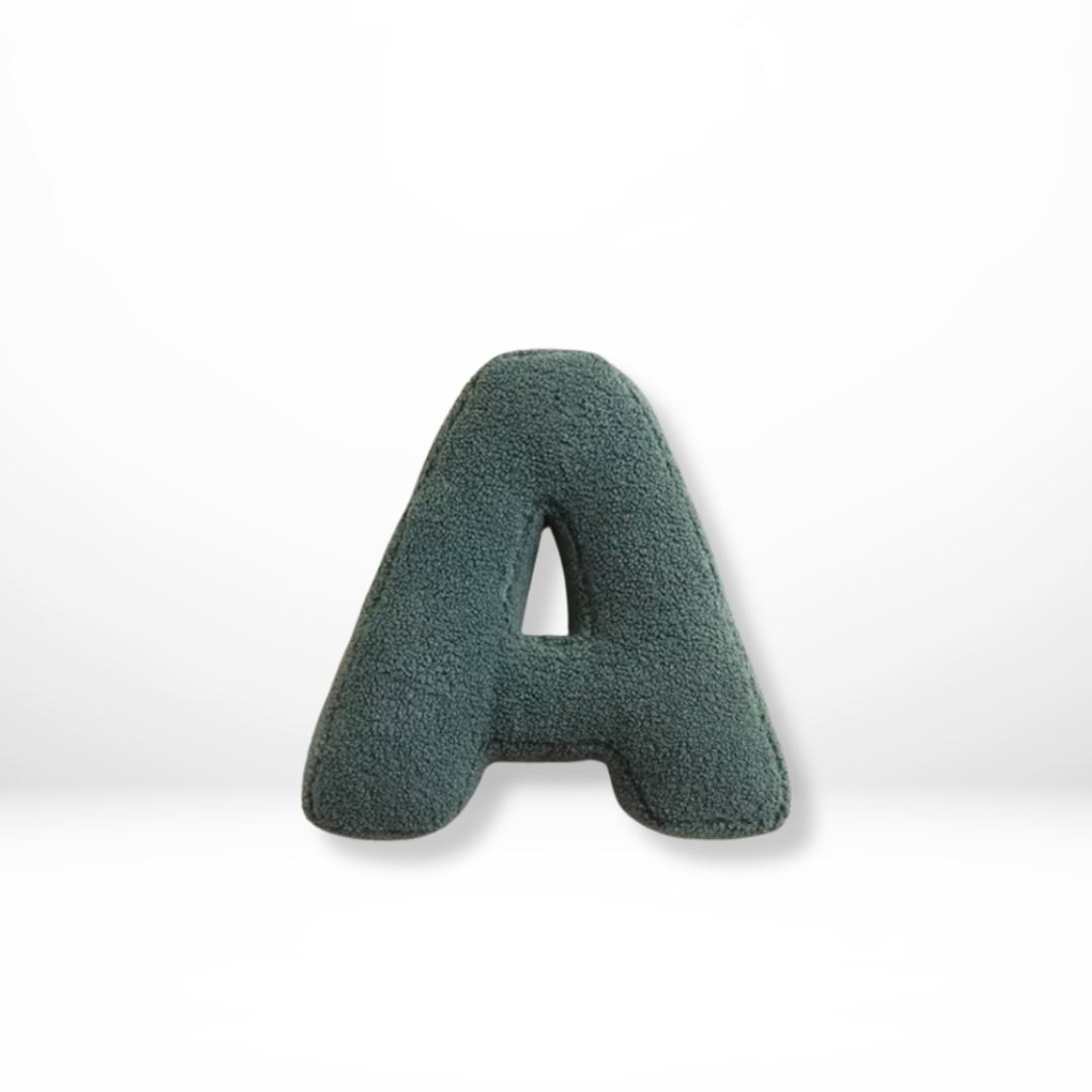 Lettera – Samt Dekokissen mit Alphabet-Buchstaben A bis Z