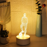 SportGlow - 3D Fußballspieler Lampe