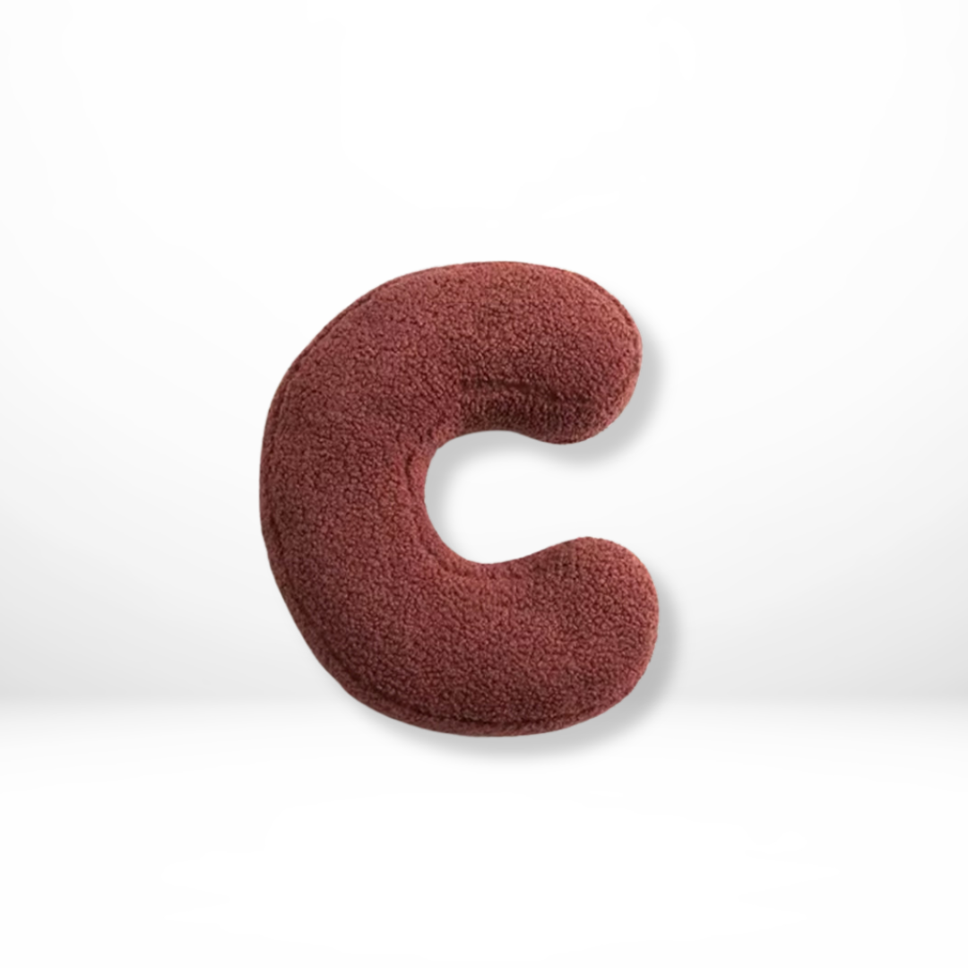 Lettera – Samt Dekokissen mit Alphabet-Buchstaben A bis Z