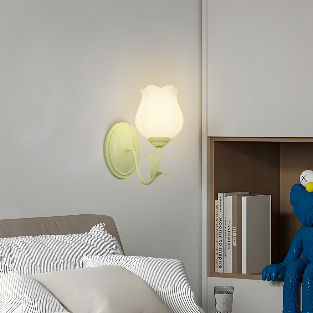 Blumelux – Glas Wandleuchte