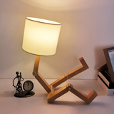 Rilna – Tischlampe aus Holz