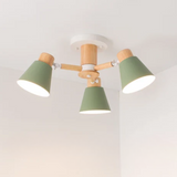Fivra - LED-Deckenlampe mit Holzrahmen