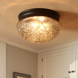 Luminexa – Deckenlampe aus Rippenglas