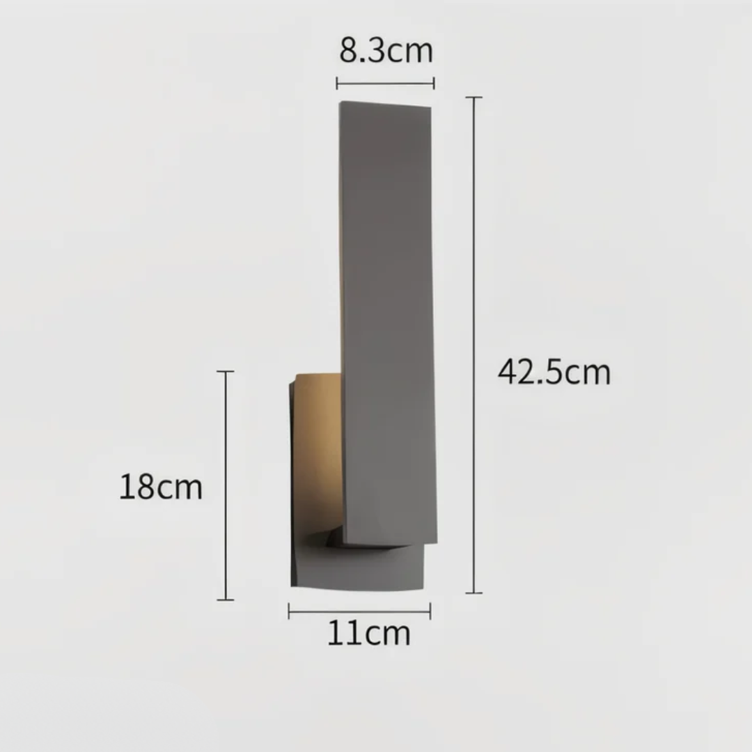 Lyrux - Minimalistische LED-Außenwandleuchte