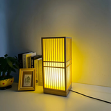 Theia - LED Tischlampe aus Bambus