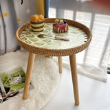 Jorin - Rattan Couchtisch Rund