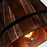 RustikaLights – Holz Eimer Lampe