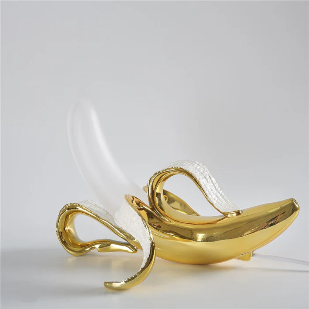 Banane – LED-Tischlampe Gold