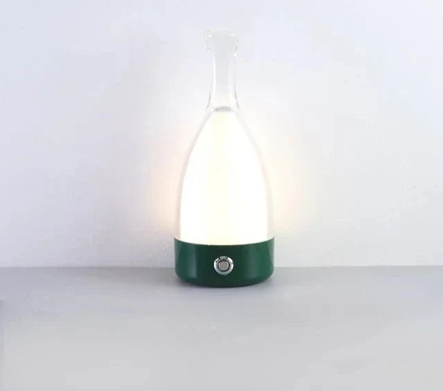 LuxeGlow - Glas Tischlampe