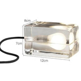 GlowCrystal - Transparente Tischlampe