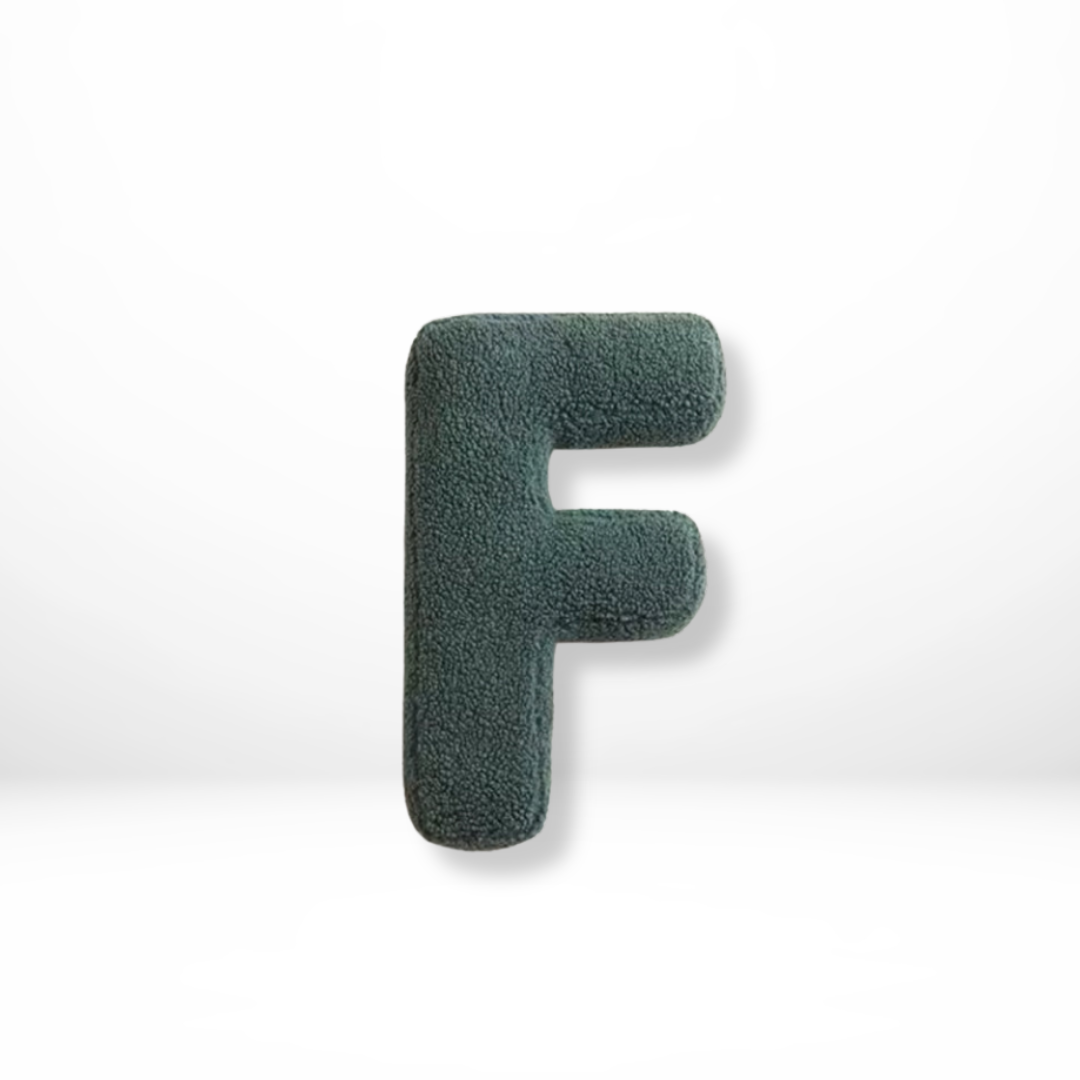 Lettera – Samt Dekokissen mit Alphabet-Buchstaben A bis Z