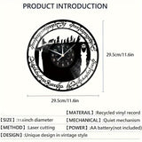 MythicWarrior - Vinyl Wanduhr