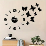 AcrylicButterfly - 3D Wanduhr