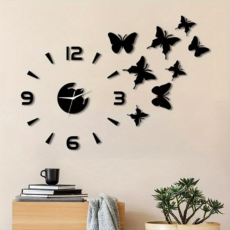 AcrylicButterfly - 3D Wanduhr