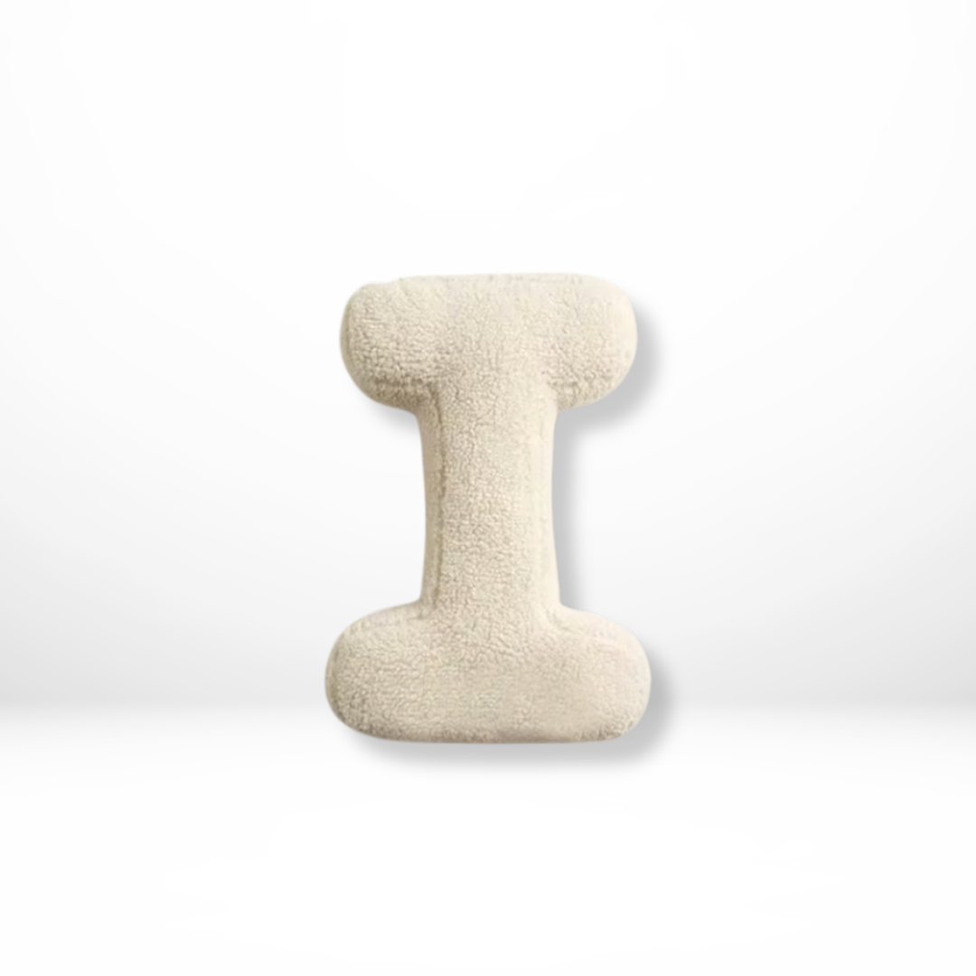 Lettera – Samt Dekokissen mit Alphabet-Buchstaben A bis Z