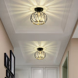 CrystalGlow – Deckenlampe Schwarz Gold