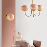 MarshmallowHome – Glas Kronleuchter Rosa