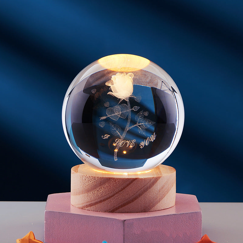 CrystalGlow – 3D Nachtlampe