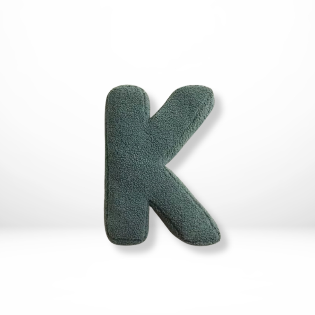 Lettera – Samt Dekokissen mit Alphabet-Buchstaben A bis Z