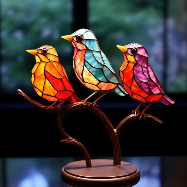 Oryxen - Glasvogel Skulptur